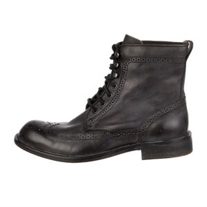 Jhon Varvatos Black / Brown Leather Boots